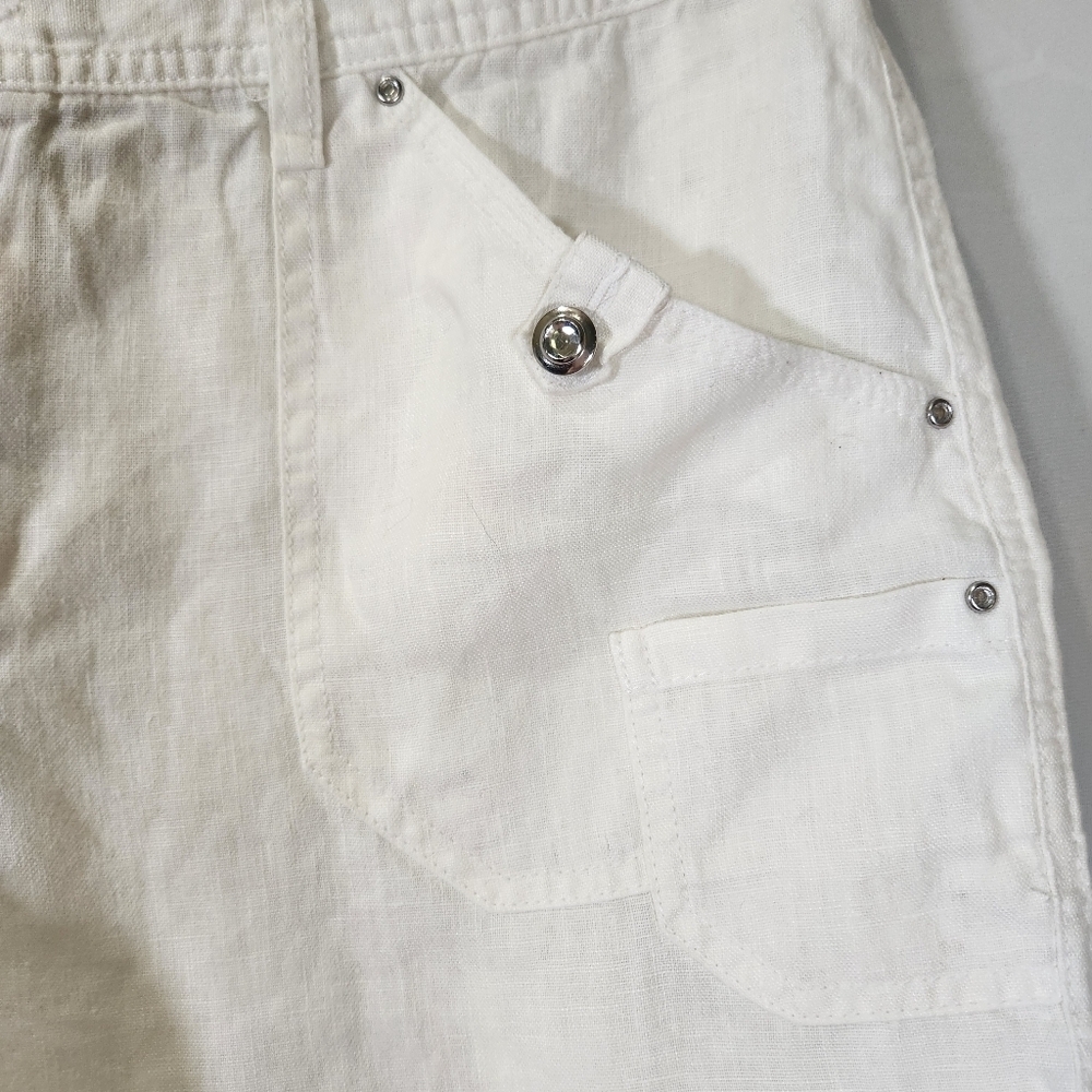 INC International Concepts White Cargo Shorts Relaxed Fit - Picture 4 of 11